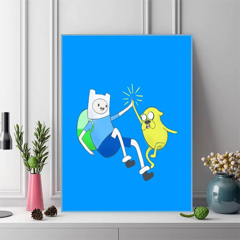 Adventure Time Pattern 3pcs 100% Round Full Drill 5D DIY Diamond Painting Embroidery Cross Stitch Rhinestone Décor