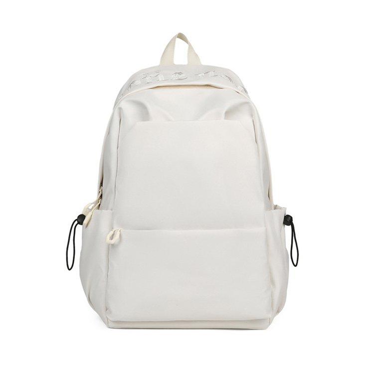 Student Schoolbag Women's Large Capacity Solid Color Backpack