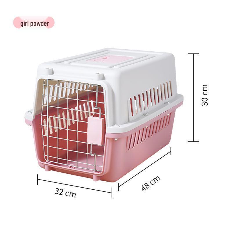 

Середній переносний кейс для домашніх тварин - для котів та собак - Ідеально підходить для авіаперельотів та подорожей автомобілем Budget Option with Pee Pad