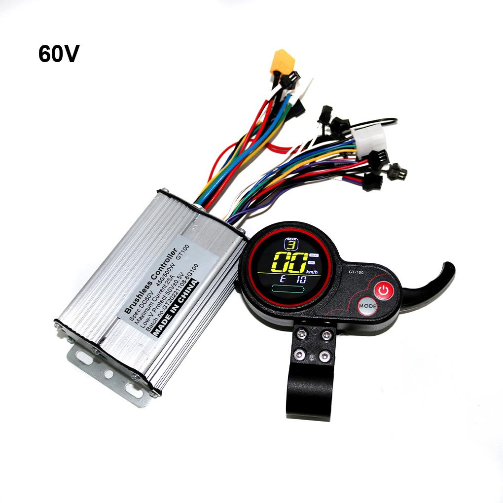LCD Display Electric Scooter Controller Kit - Overcurrent And Undervoltage Protection Simple 52V
