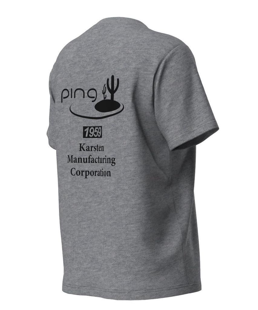 Ping Apparel Women's Short Sleeve Printed T-Shirt (Suitable for Golf) / 622-4264800 020_Gray, Medium