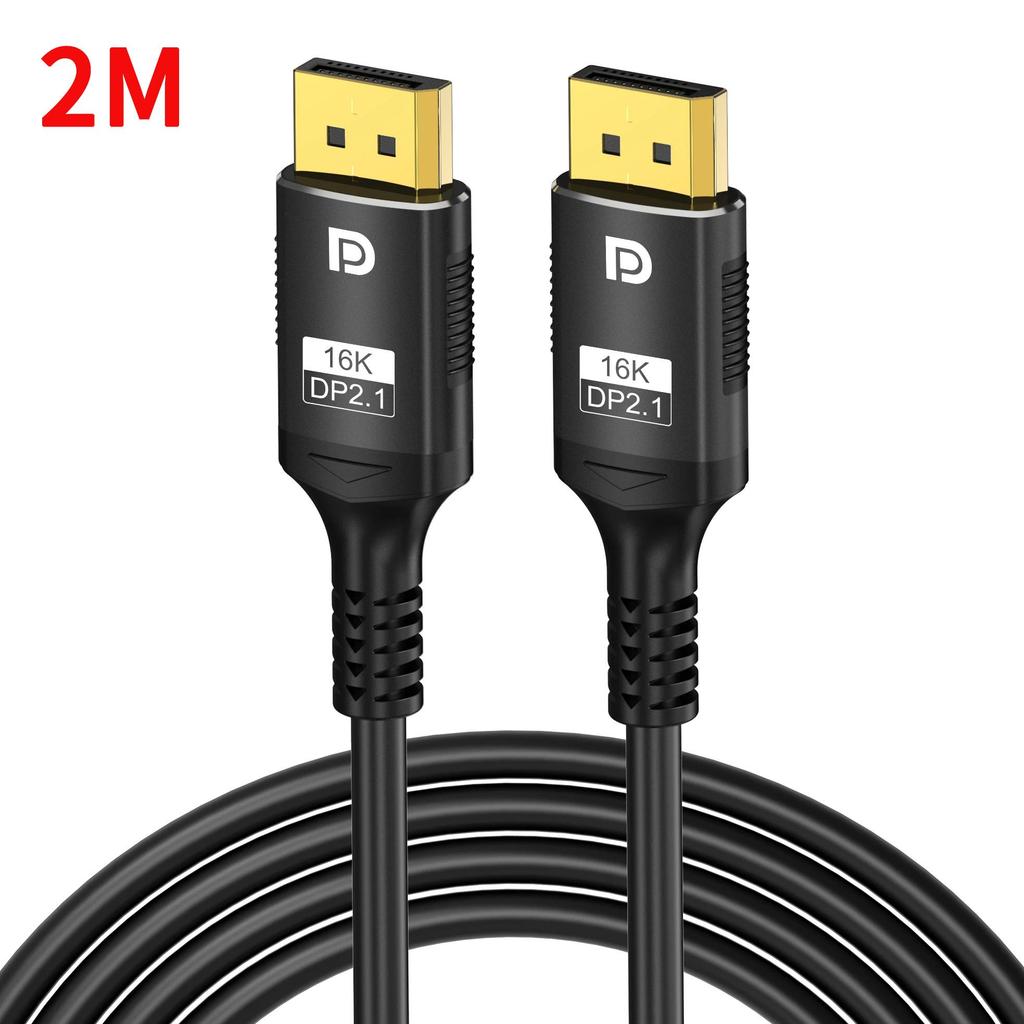 16K DP 2.1 Displayport-Kabel 16K 30Hz 8K 60Hz 4K 120Hz 32Gbps Video-Audio-Kabel Display Port 1.2 Adapter für Laptop HDTV PC