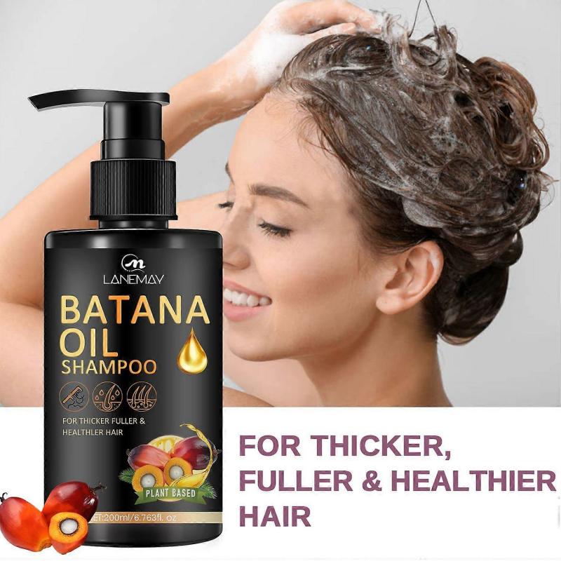 Batana Oil Shampoo for Hair Growth, Strengthening & Regrowth Formula for Men & Women, Reduces Hair Loss, Promotes Thicker Hair, Suitable for All Hair 