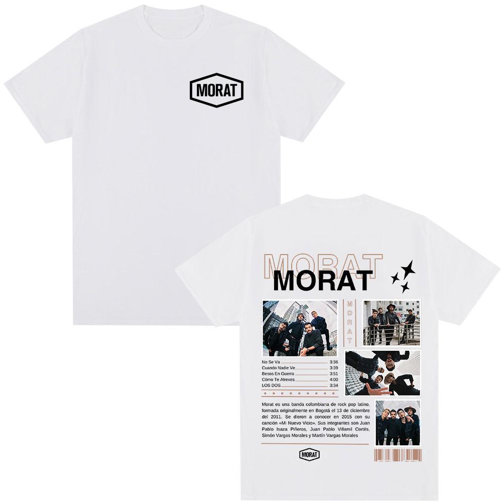 Morat Band Graphic T-shirts Unisex Women Clothing Fashion Hip Hop T-shirt Casual Cotton Oversized Short Sleeve T Shirts Streetwear