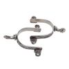 One Pair Boot Spurs Stainless Steel Vintage Leaf Patterned Western Cowboy Spurs for Outdoor