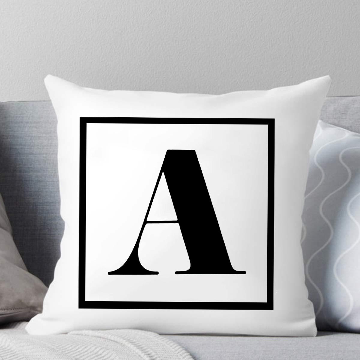 Персонализированная наволочка с буквами для спальни новой пары наволочка с инициалами наволочка с надписью Любовь подарок на свадьбу подарки на новоселье 450mm450mm 1475₽