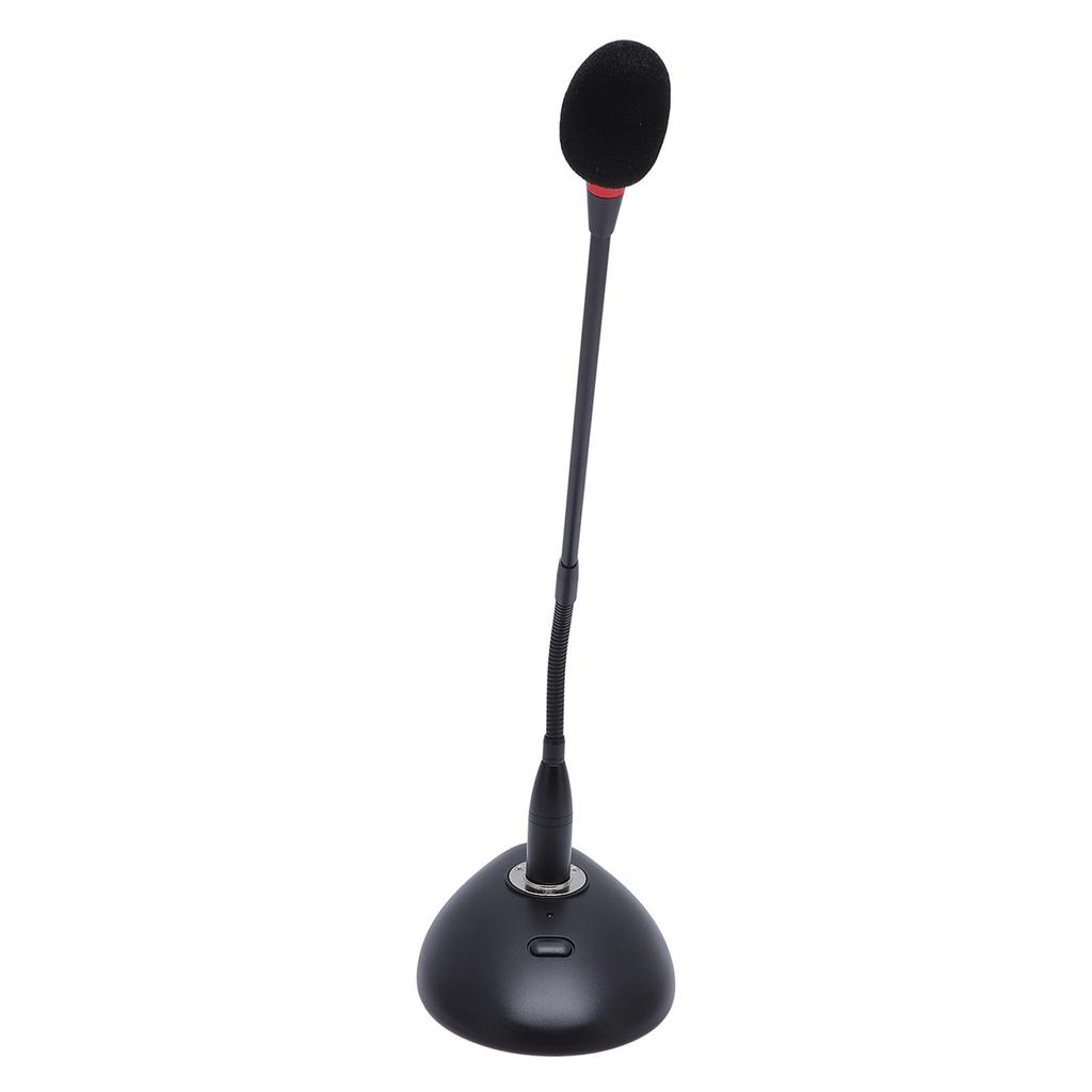 Gooseneck Condenser Microphone Cardioid Adjustable Multifunctional Desktop Microphone for Lecture
