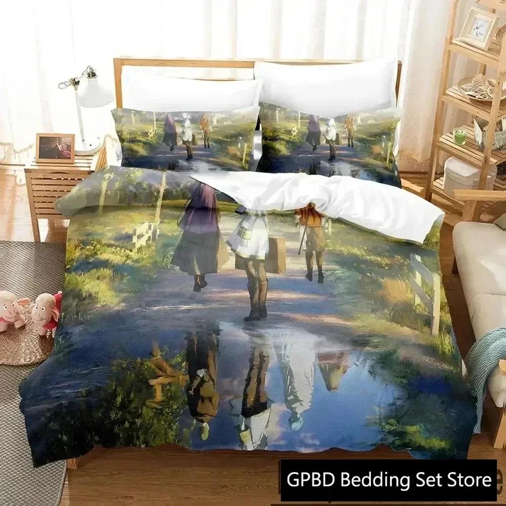 Luxuriös Neu 3D-Druck Anime Frieren Bequeme Bettdecke Bettbezug Kissenbezug Bettwäscheset Kinderzimmer Dekoration Heimtextil