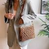 New Straw Bag Shoulder Messenger Bag Handwoven Bag Large Capacity Small Square Bag Beach Bag Women's Handbag