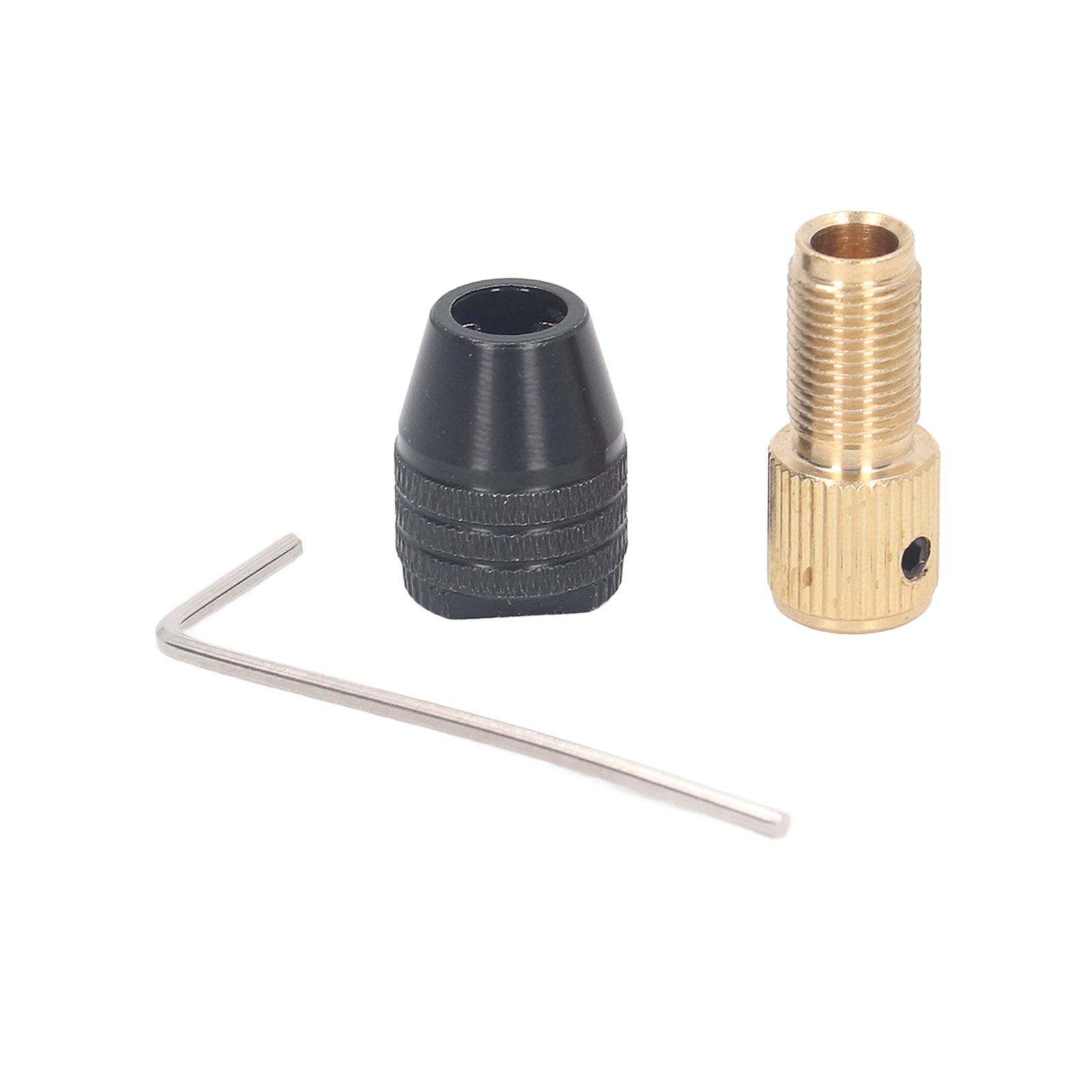 

3-кулачковый сверлильный патрон, вращающийся инструмент, самозатягивающаяся цанга, прямые линии, удлинитель, набор шестигранных ключей 2.0mm Hole