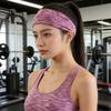 Outdoor Breites Sport-Stirnband Herren Damen Fitnessstudio Laufen Yoga Haarbänder Schweißband Dehnbar Elastisch Radfahren Badminton Tennis Kopfband