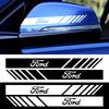2Pcs PVC Car Logo Rearview Mirror Badge Body Decor Sticker For Ranger Focus Kuga Mustang Transit Mondeo MK7 S-MAX Accessory