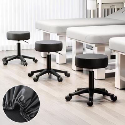 Housse de Tabouret Rond Souple Yousheng Haute Résilience Design Antidérapant Facile à Nettoyer Faux Cuir Housse de Chaise Ajustement Universel