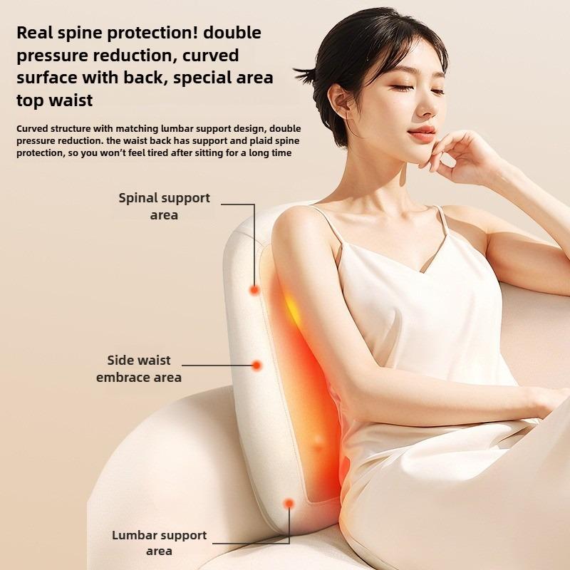 Wireless Chair Massage Machine Cushion Back Waist Multi-purpose Up and Down Move Warm Massager Pad Ultra-thin Car Use Home