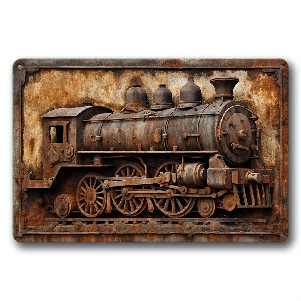 Vintage-Plakate im alten Stil mit LKW-Zug, Metallblechschilder, dekorative Teller für Club, Männerhöhle, Bar, Hotel, Café, Wanddekoration