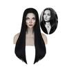 Wednesday Morticia Cosplay Wig Heat-resistant Hairpiece Addam Family Halloween Prop