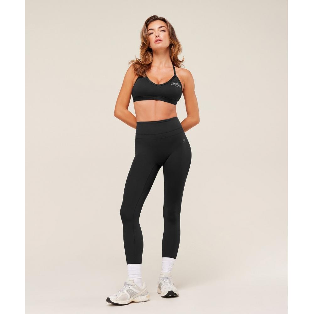 Gymshark Graphic Sports Bra Black B4b6o Bb2j