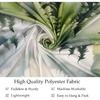 TUGCAY Misty Mountain Forest Tapestry, Green Nature Foggy Watercolor Tree Tapestries Landscape Scenery Tapestry Wall Hanging for Bedroom Living Room
