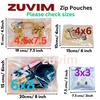 Zuvim Multipurpose Storage Pouch Jewellery Makeup Travel Accessories Jewellery Organiser Slid Zip Lock Cosmetic Organizer Storage Stationery Pouch,