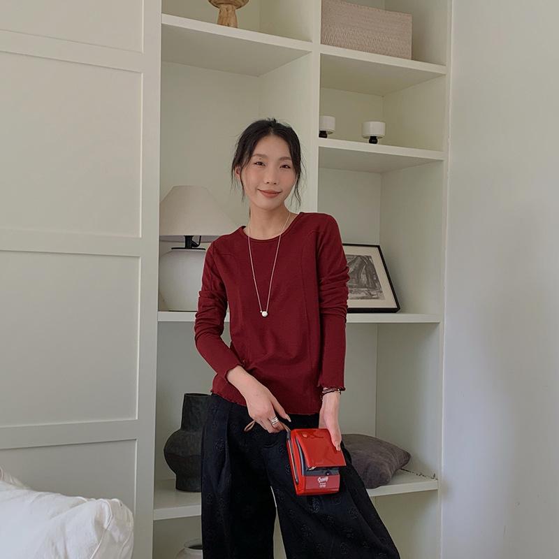 

Женская рубашка с круглым вырезом Du Xiaozhai Deconstructed Paper People Print Slim - Коллекция ранней осени 2024 г. One Size