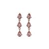 Bingwosun Silver Needle Water Drop Crystal Earrings for Women