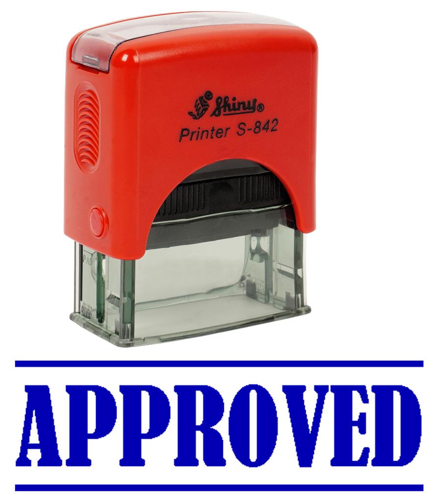 Printtoo APPROVED Self Inking Rubber Stamp Office Stationery Custom Shiny