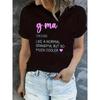 European Sizes New Style Mother's Day Element Print Pattern T-Shirt for Women
