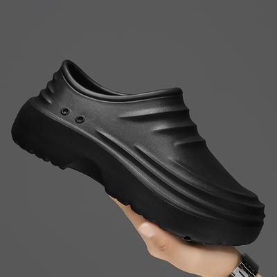 Chaussures de chef EVA pour hommes, antidérapantes, résistantes à l'huile, imperméables, pour restaurant, cuisine, travail, jardin, sandales en caoutchouc souple, pointures 36 à 45
