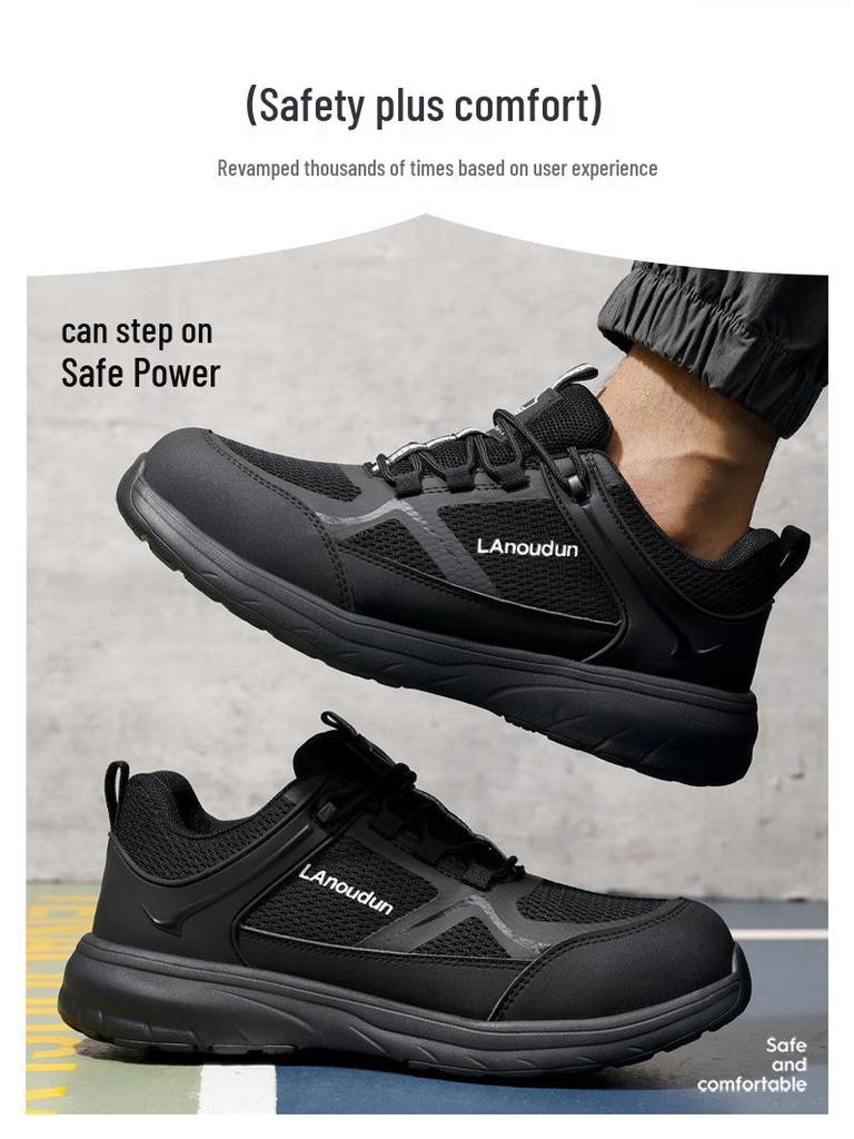 Blue Gull Shield Men's Fiberglass Toe Electrician Safety Shoes, Insulated & Anti-Puncture Work Shoes