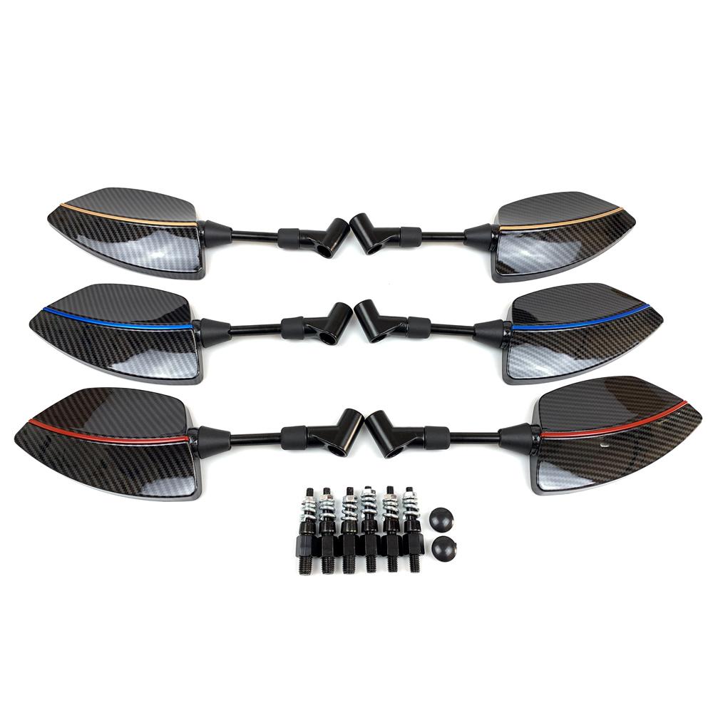 For YAMAHA MT01 MT03 MT-07 MT-09/Tracer 900 700 Tenere FJ09 MT10 Carbon Black Motorcycle Accessories Side Rearview Mirrors