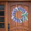 Lavender Wreath, Decor Artificial Flowers Holiday Gifts Hanging Wedding Garland for Living Room Fall