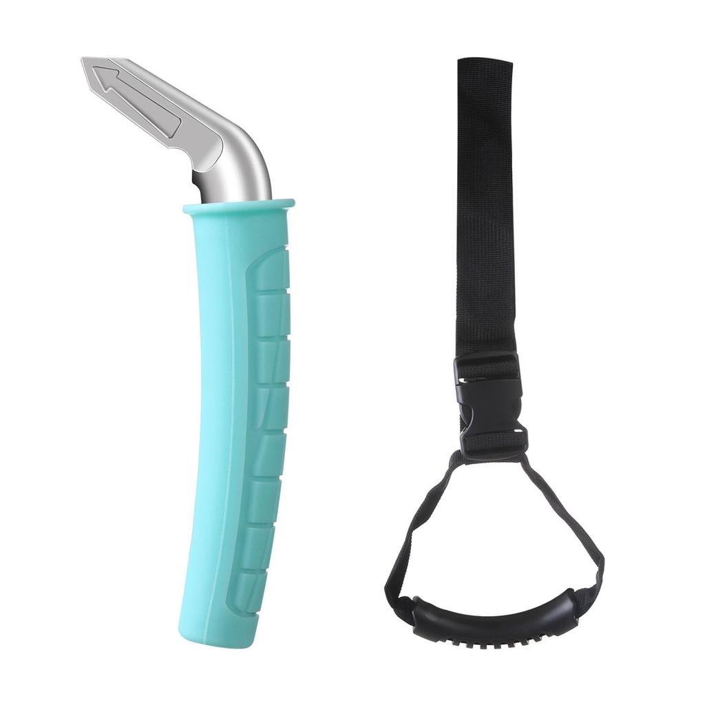 Car Door Handle Assist for Elderly Steel Silicone Multifunctional Vehicle Support Handle for