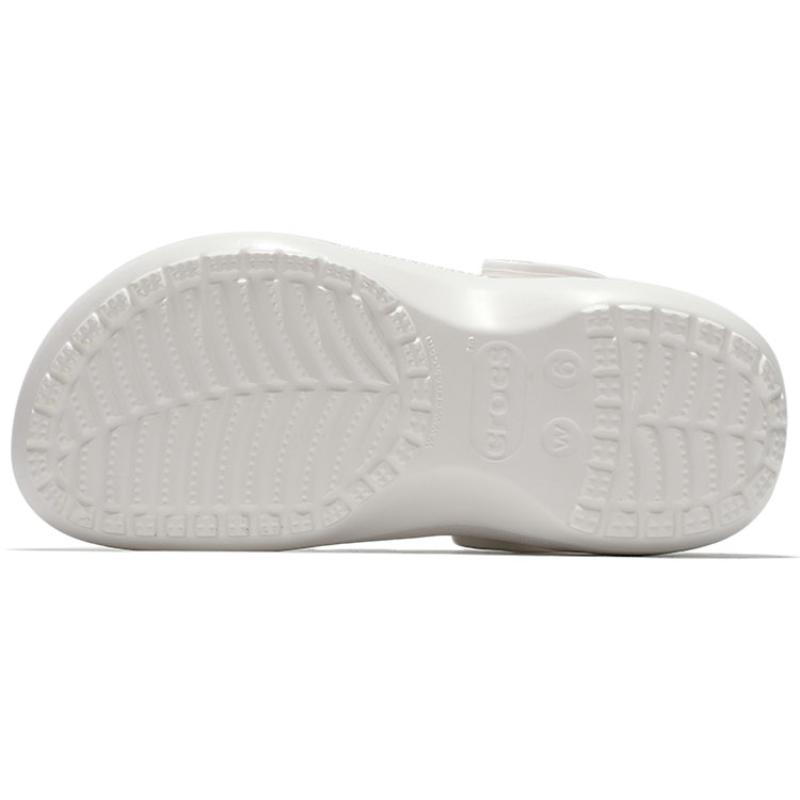 Crocs Classic Platform Clog EVA Classic Cloud Dok Vintage Sandals Women's White