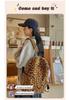 2024 Women's Leopard Print Trendy School Backpack - Lightweight, Casual, and Perfect for Students and Commuters