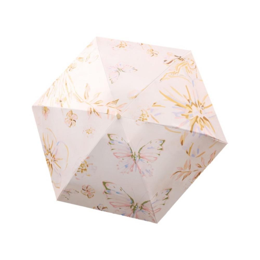 Folding Mini Sun Umbrella Portable Sun Rain Umbrella Stylish Compact Pocket Umbrella  Rain Or Shine