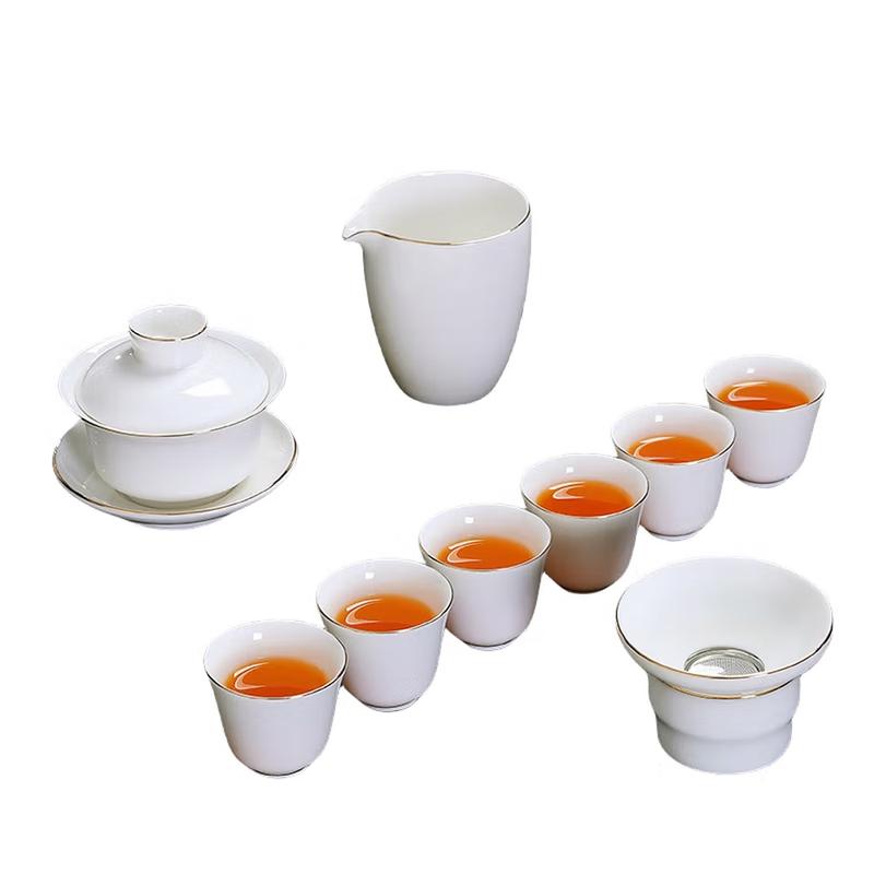 Yunyan Mutton-fat White Jade Porcelain Gongfu Tea Set
