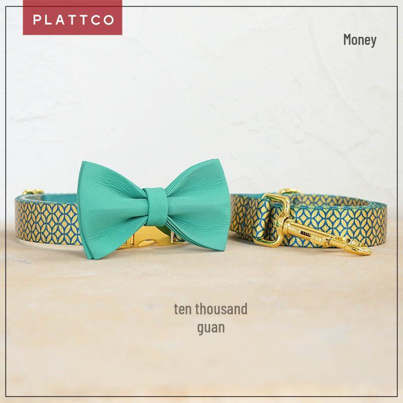 PLATTCO Soft Comfort Dog Collar Set with Golden Buckle - 3 Pieces (PDC305) Small