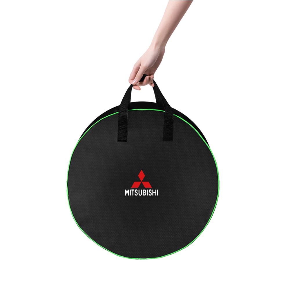Car Charging Cable Storage Carry Bag Round Charger Cables Carry Bag for Mitsubishi Ralliart Lancer EX Outlander ASX Competition