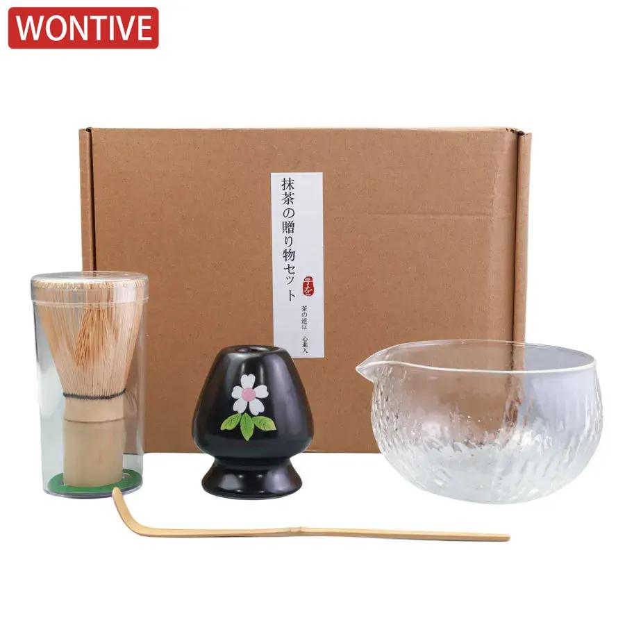 4/5/6 Japanese Style Tea Ceremony Tool Set Matcha Whisk Training Utensils Tea Brewing Kit Complete With Cleaning Grooming Tools