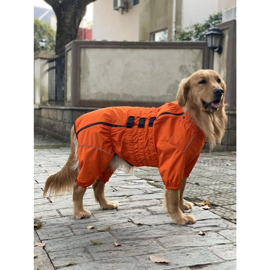 Waterproof Jacket, Lightweight Reflective Safety Dog Raincoat Windproof Snow-Proof Dog Vest for Small Medium Large