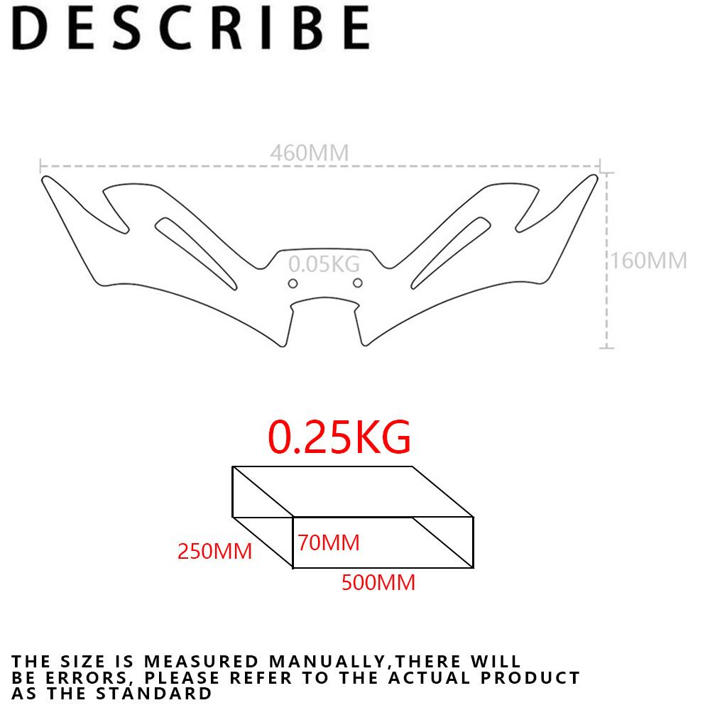 Aerodynamic Winglets Pneumatic Front Fairing Wing Lower Wing Cover Protector Motorcycle Spoiler for Yamaha YZF R3 R25 2019-2024