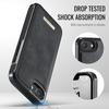 For iPhone 16e Magnetic Case CASEME ME80 Series Leather PC TPU Phone Cover with Detachable Wallet