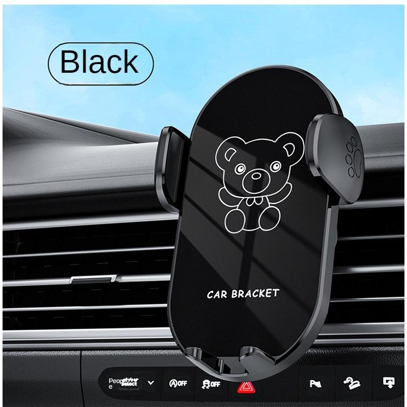 Car Phone Holder New Car Navigation Support Little Bear Cartoon Car Vent Mobile Phone Holder