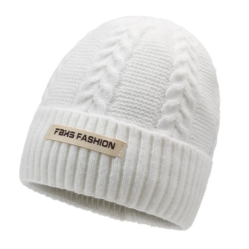 

Autumn Winter Wool Cap Men Women Cold-Proof Warm-Keeping Pullover Knitted Cap