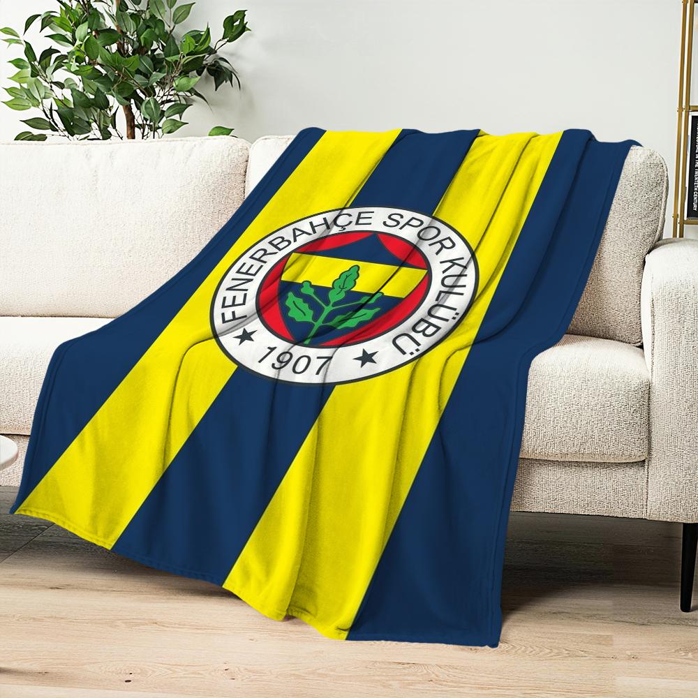 F-FenerbahceS Skicomfort teplá měkká domácí dětská pikniková deka vhodná do obývacího pokoje, kanceláře, na každodenní cestování, dárky