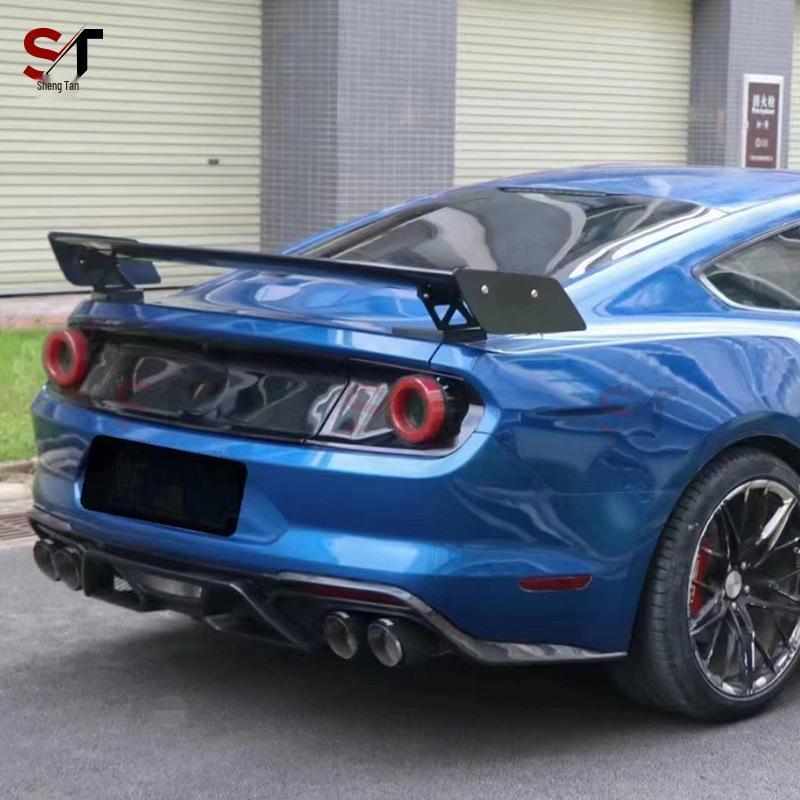 Ford Mustang GT500 Carbon Fiber Rear Spoiler Bracket Wing Stabilizer