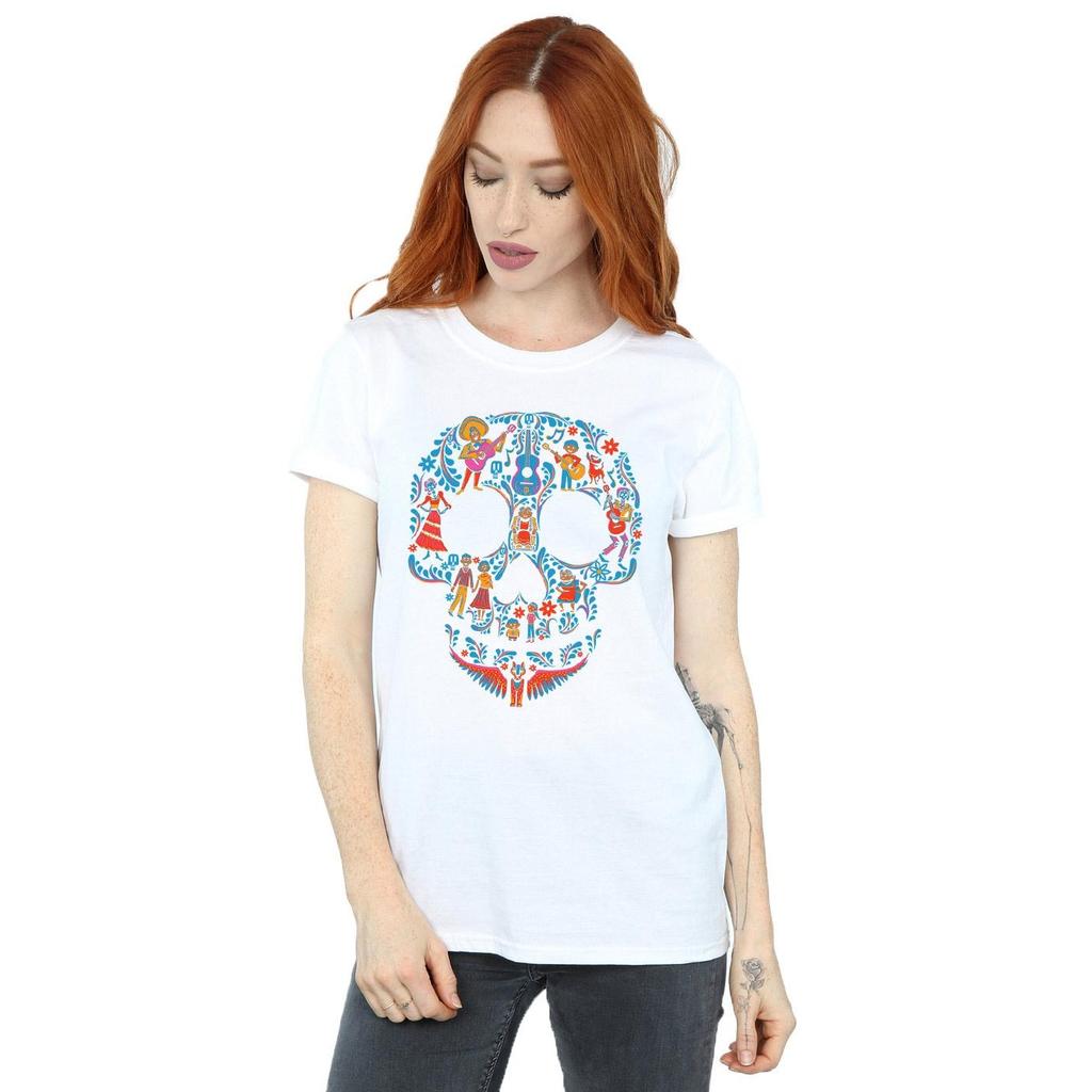 Coco Womens/Ladies Skull Cotton Boyfriend T-Shirt