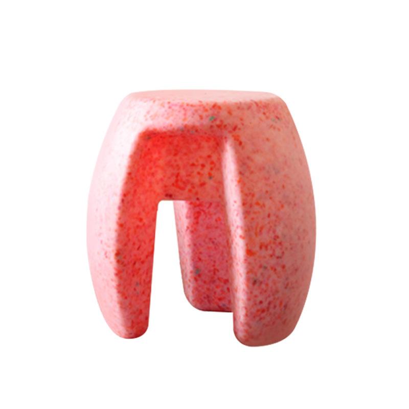 Simple Thick Plastic Chair Color Blocking Strong Load-bearing Capacity for Hallway Shoe Bench Tea Table Low Stool Home Furniture