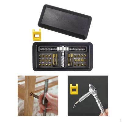 30 In 1 Ratchet Screwdriver Set Versatile Portable with Storage Case Compact Repair Tool Kit for