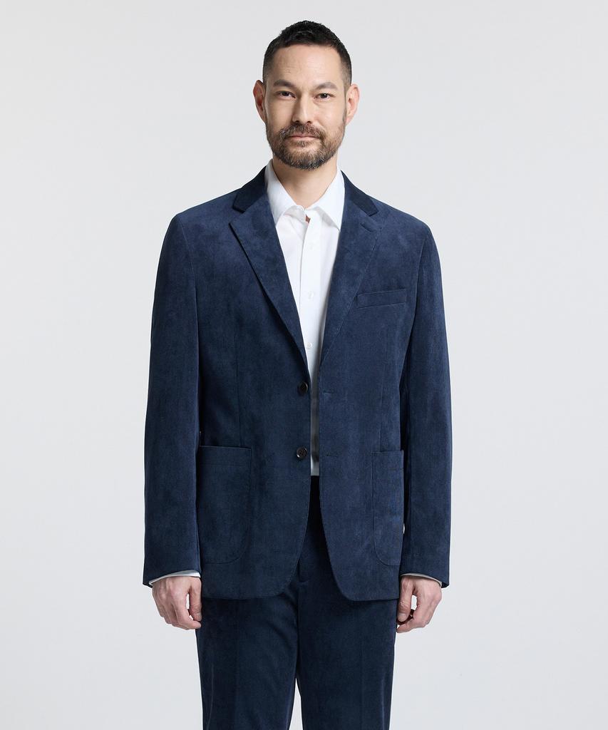 Stco Diems Warm Velour Setup Jacket_Navy (Classic Fit)_Dejva02Csn